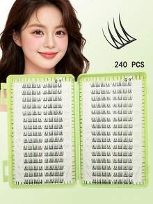 240片自黏式C捲度假睫毛 Idol 3.0 長效舒適貼合，自然日常與特殊場合佩戴，適合初學者DIY，不傷眼易使用，適用派對、攝影、舞台，柔軟質感假睫毛 - C - 查看 9