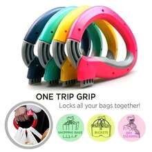 D-Shaped Grocery Bag Carrier Handle, Open-Close Handle Holder, Portable Shopping Bag Carrier, Anti-Cutting Hand Grip, Effortless Carrying Tool For Plastic Bags, Home Use - Lifting Tool - View 10