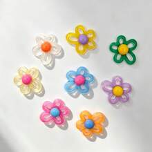 3/6/12pcs Cute Flower Fridge Magnets, Colorful Cartoon Style Refrigerator Decor, Creative Magnetic Stickers, Suitable For Home Decoration And Gifts - Multi-color - View 6
