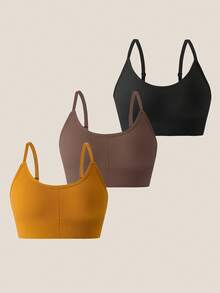 3pcs/Pack Women Seamless Breathable High Elasticity Bras - Multicolor - View 7