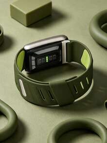 5.0/MG SportFlex – ECG Wrist Band, Soft-Touch Silicone, Waterproof And Sweatproof, 5.0 Compatible - Olive Green - View 3