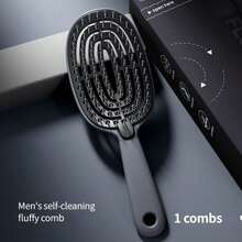 Sleek Black Detangling Comb-Instantly Clears Away Tangled Hair; Suitable For Wet Or Dry Use And Easy To Clean. - Multiple Styles - View 12