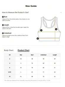 Women's Solid Color Removable Padded Criss-Cross Back Sports Knit Bra - Black and White - View 7