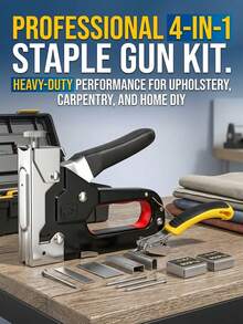 1/2/3set, 4-In-1 Multi-Function Heavy Duty Nail Gun, Adjustable Force Fast Nailer, Labor-Saving Durable Manual Stapler - Adjustable Force, Fast Nailing, Long-Lasting, Time-Saving, Suitable For Home Repair, Woodworking, Gardening, School Crafts, Office Document Binding, Daily Workshop Operations. Heavy Duty Labor-Saving Multi-Function Men's Tool, 4-In-1 Durable Home Tool, Adjustable Force Efficient Work Tool, Fast Nailing Portable Gardening Tool, Labor-Saving Convenient School Supplies, Multi-Function Time-Saving Office Binding Supplies - Multicolor - View 5