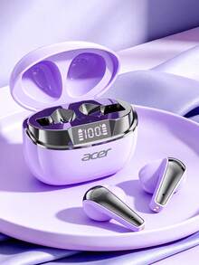 Acer OHR554 Wireless Bluetooth Earbuds, Semi-In-Ear Design, ENC Noise Cancellation For Calls, Panoramic Stereo Sound, Digital Display, 300mAh Charging Case, Ultra-Long Battery Life, Compatible With IOS/Android Phones - View 17