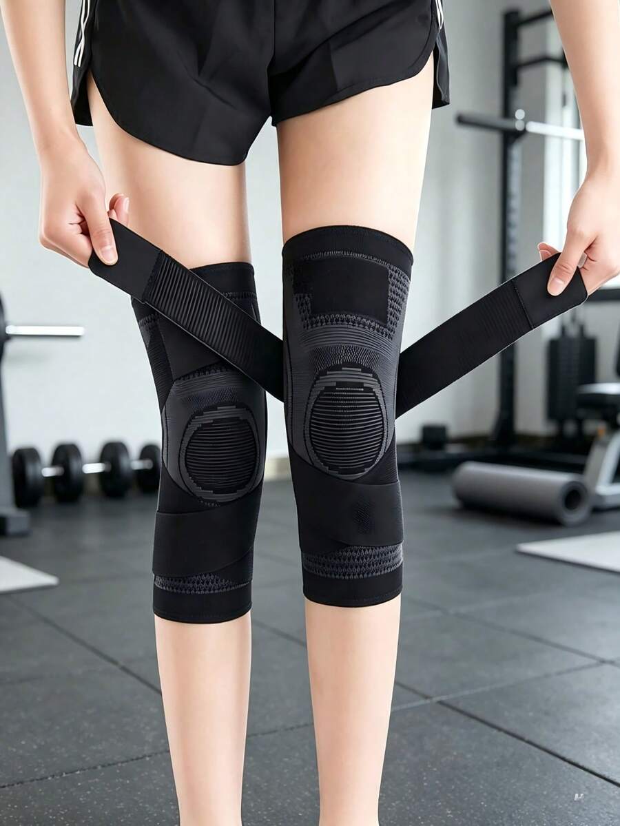 1pc High Elasticity Compression Knee Support, Breathable Anti-Slip Knee Pad, Unisex, Essential For Sports, Joint Support Knee Sleeve, Suitable For Gym, Weightlifting, Hiking, Climbing, Outdoor Sports, Home Daily Use And Travel