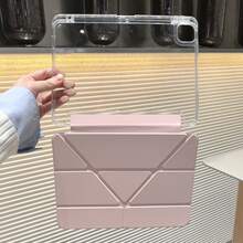 Matepad SE 11 吋平板保護殼，高透明壓克力背板附筆槽，智慧休眠/喚醒，多段折疊支架，相容 Matepad 11.5S 平板保護殼，相容 Redmi Pad 2 11 吋 2025/Pad SE 11 吋 2023 平板保護殼，A16 保護殼，相容 iPad 11 代平板保護殼 - 粉色 - 查看 8
