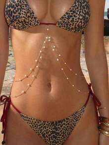 Women's Sexy Bikini Chain, Fashion Beach Party Exquisite Accessory - Gold - View 1
