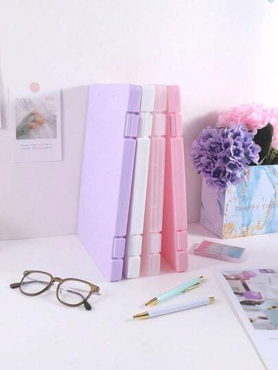 2pcs Multifunctional 2-In-1 Writing Board Clip Transparent Desktop File Storage Box Document Office Test Paper Clipboard Back To School