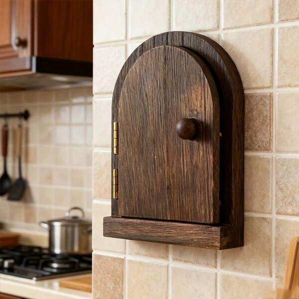1 pieza Placa de cubierta de enchufe de madera, panel decorativo de pared hecho a mano, cubierta de panel de interruptor a prueba de polvo, adecuado para dormitorio, sala de estar, sala de juegos del hogar
