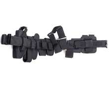 Cinturónáctico de Batalla para Airsoft, Conjunto de Cinturón de Servicio Ajustable de Nylon, Cinturón Militar de , Cinturón de Caza, Funda para Pistola, Soporte para Bastón YN4T - BRONCEARSE - Ver 3