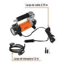 2-Piece Kit - Portable 12V Air Compressor For Car, Includes Carrying Case - D - View 5