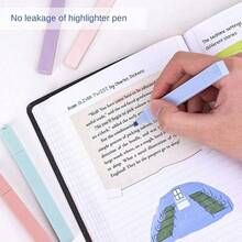 12 Colors Macaron Highlighter Set, Quick Dry Eye-Friendly No Bleed Markers, Large Capacity Chisel Tip Pastel Pens For School Journaling, Back To School Stationery Gift, Ages 14+ - Multi-color (bagged) - View 9