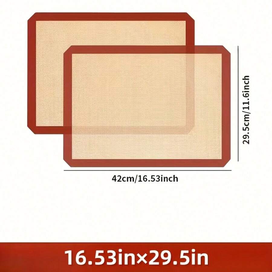 4-Piece Multi-Color Silicone Baking Mat Set, Material, Heat-Resistant And Non-Stick. Size Can Be Cut To Fit Different Baking Pans, Suitable For Baking Macarons, Cookies, Bread, Pizza, Also For Kneading Dough And Heat Insulation. Easy To Clean, Rollable Storage, Reusable And Durable, Essential Tool Set For Baking Enthusiasts