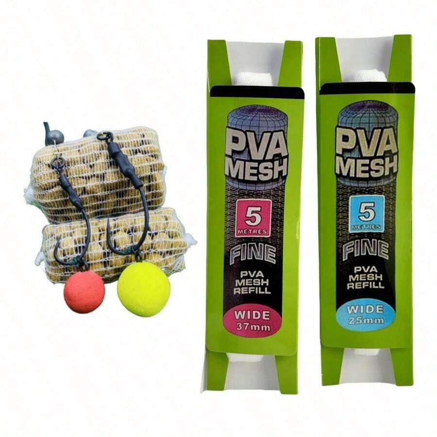 25mm/37mm*5m PVA Mesh Carp Fishing PVA Bags Solid PVA Bags PVA Mesh PVA Mesh Refill