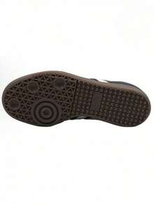 Adidas SAMBA OG Round Toe Lace-Up Low-Top Sneakers Unisex Black & White - Black - View 3