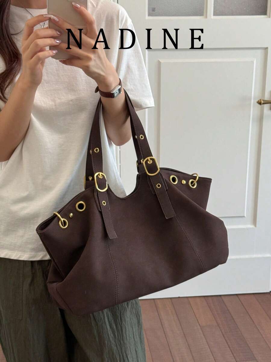 Tas Tangan Wanita Terbaru, Tas Bahu Bergaya dengan Kapasitas Besar, Tas Jinjing, Cocok untuk Mahasiswi, Pekerja Kantoran, Berbelanja, Bepergian, Kencan, dan Lainnya