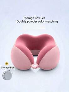 1 Ergonomic U-Shaped Neck Pillow With Storage Bag - Memory Foam Support For Travel And Office Use, Removable And Washable Cover, Lightweight Portable Cervical Pillow For Airplanes, Cars And Beds - Compressible Contoured Design (No Power Required) - A - View 12