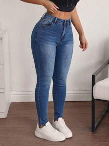 Women Jeans - Dark Wash - View 5