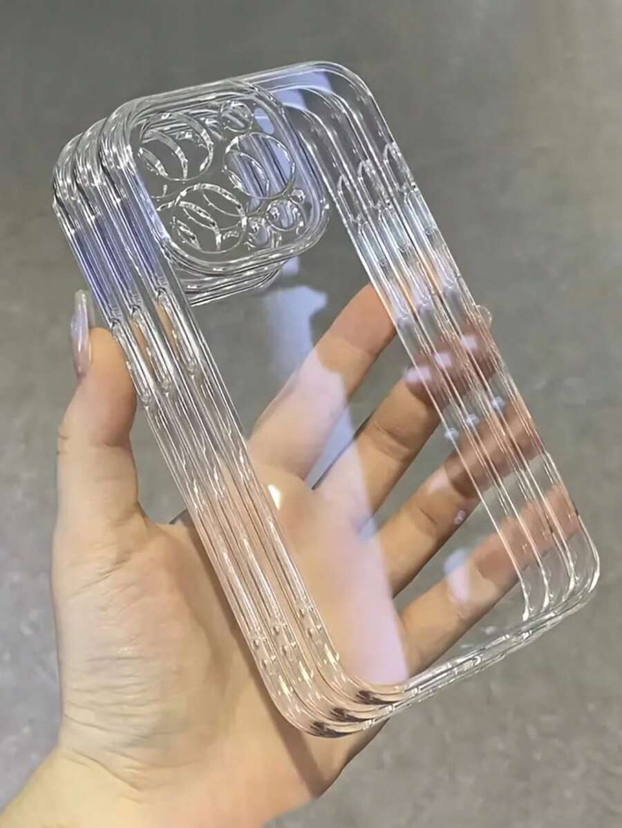 3件組超值包極簡透明大孔手機殼,適用於IP17/17pro/17promax/iPhone11/12/13/14/15/16/16promax,舒適軟殼保護套,兼容IP17promax - 彩色 - 查看 1