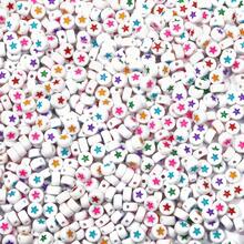 500/1000pcs Colorful Acrylic Letter Beads Set, A-Z Letter Beads, Suitable For DIY Bracelets, Keychains And Name Necklaces Handmade Kit - Gold - View 10