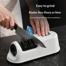 Fully Automatic Electric Knife Sharpener, Portable Multi-Function Small Knife Grinder, Handheld Kitchen Knife Sharpening Tool, USB Rechargeable 1200mAh Built-In Battery, Fully Automatic Electric Knife Sharpener, Multi-Function Small Knife Grinder For Home Kitchen Daily Use, Kitchen Small Appliance - Multicolor - View 7