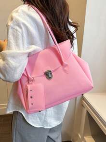 2026 New Summer Refreshing Underarm Large Bag For Women, Fashion PVC Jelly Tote Bag, Minimalist Commuter Shoulder Bag - Multicolor - View 10