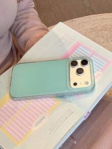 奢華糖果色混搭硬殼、磨砂彩色軟殼、超薄 PC 保護殼，適用於 iPhone 11 12 13 14 15 16 17 Air 17 17 Pro 17 Pro Max - 綠色 - 查看 4