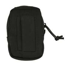 Bolsa desechable para guantes, bolsa de nailon para cinturón de servicio, bolsa para guantes EMT, bolsa de accesorios Molle, bolsaáctica de caza, accesorios. SXOO - Negro - Ver 2