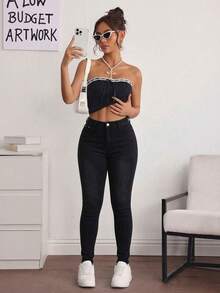 Women Jeans - Black - View 6