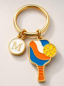 Customized Metal Enamel Pickleball Keychain, Gift For Pickleball Enthusiasts Gifts For Mother, Father, Graduation, And Teacher - Multicolored Pickles - View 2