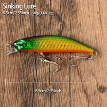5pcs Mini Sinking Minnow Lure Set 4g Small Bionic Hard Bait Freshwater Stream Bass Fishing Lure Combo - Multicolor - View 2