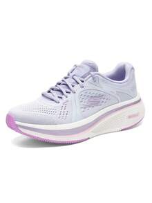 Skechers Women's ELEVATE Thick-Soled Cushioned Lightweight Casual Running Shoes - Gray Purple - View 1