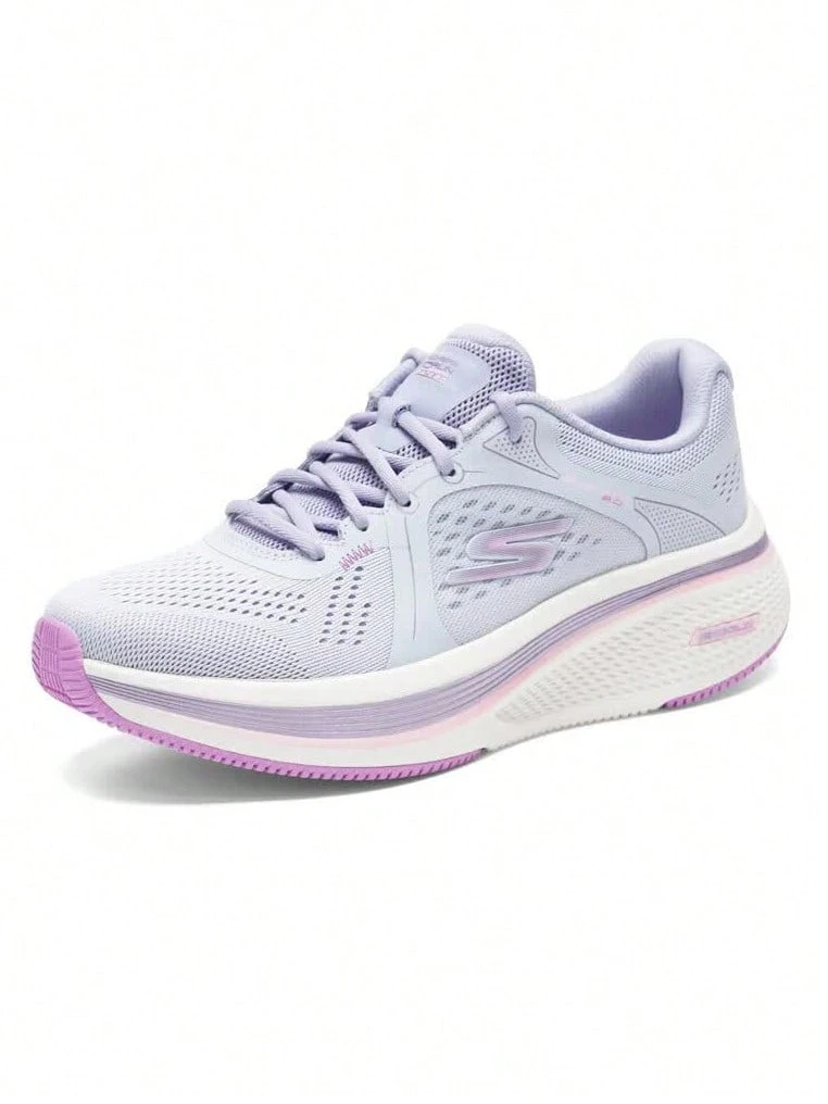 Skechers Women's ELEVATE Thick-Soled Cushioned Lightweight Casual Running Shoes - Gray Purple - View 1