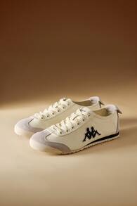 Kappa Women's American Retro Skate Shoes, Versatile Low-Top Casual White Sneakers For Daily Commute - Winter White - View 7
