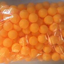5/10/20/50pcs 40mm Matte Yellow & White Durable PP Material Rust-Proof Table Tennis Balls, Suitable For Adult Practice And Recreation - Multicolor - View 6