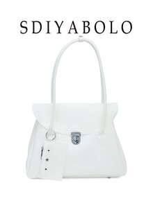 Fresh Underarm Large Bag Women's New Fashion PVC Jelly Bag Minimalist Commuter Shoulder Tote Bag - Beige - View 2