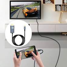 2m 4K 60Hz 30Hz Type-C To HDTV Display Cable, Plug And Play Screen Mirroring, Compatible With Laptop PC Phone TV Monitor Projector Tablet - View 4
