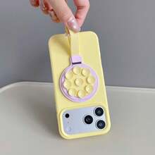Dudukan Ponsel Magnetik Warna Solid Musim Panas dengan Cermin dan Tali Gantungan, Perekat Hisap Menempel pada Dinding Halus, Tempat Ponsel Meja - MultiWarna - View 10