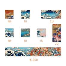 Bokawz Colorful Coral Sea OEM High-Level Space Return ESC Supplementary Keycap PBT Material, Compatible With Sublimation Process, Fits A 6.25U Space - View 6