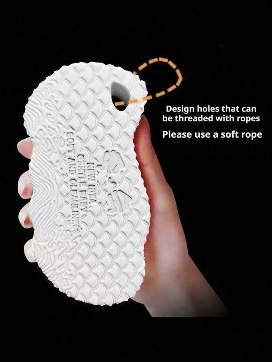 3D Magic Kids Bath Sponge Body Exfoliating Dead Skin Removal Massage Cleaning Bath Brush Scrubbing Sponge Tool - A - View 1