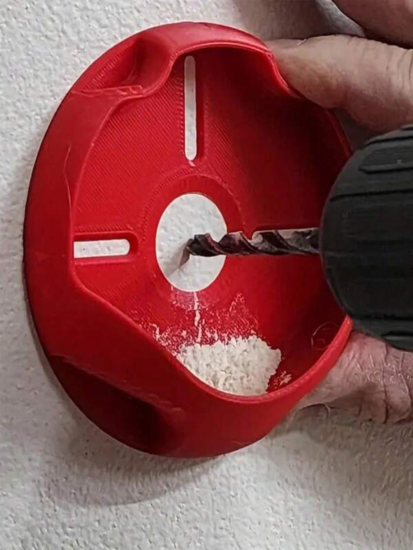 3D列印鑽孔集塵器 免組裝壁鑽集塵罩 通用鑽頭接頭 多功能塑膠鑽孔集塵罩