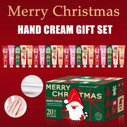 20Pcs Hand Cream Gift Set, Fragranced Moisturizing, Long Lasting Hydration, Suitable For Dry Hands, Daily Use & Holiday Gifts