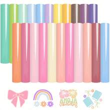 22pcs Permanent Vinyl Sheets In Assorted Colors, Permanent Vinyl Bundle 12 X 10 Inches, Great For DIY Craft Projects, Easy To Cut, And Transfer, For Home Decor, Coffee Mugs, Signs, Letters, Banners, Window Graphics - Mix - View 10