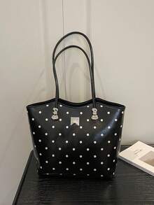 New Women's Large Capacity Casual Commute Shoulder Bag, Lightweight Minimalist Handbag, Fashionable Versatile Tote Bag - Multicolor - View 8