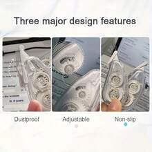8Pcs Transparent Correction Tape, High Aesthetic, Large Capacity Portable, Suitable For Homework Correction, Office Erasing, Note Revision, Exams, Desk, School, Office, Learning Supplies, Gift For Students/Teachers, Daily Gift - Transparent - View 4