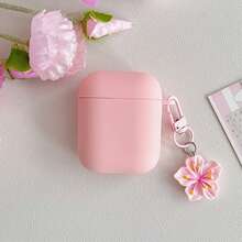 極簡粉色藍牙無線保護殼，相容 Airpodspro3 2代，相容 iPhone 耳機保護殼 1/3/4/5 無線保護殼 2代、3代與 4代 - 粉色 - 查看 6