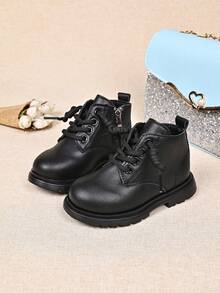 Baby Fashion New Boots With Comfortable Lining - Black - View 1