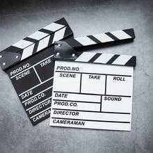 1pc Wooden Movie Clapperboard, Movie Clapperboard Accessory - Creative Desktop Decor, Photo Prop, Room Decoration, Home Decor, Holiday Decoration, Suitable For Indoor And Outdoor Use - A - View 10