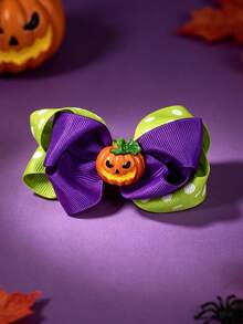 4PCS Cute Cartoon Halloween Style Bow Hair Clips, Suitable For Halloween Wear, Festival Gift Choice - Multicolor - View 10